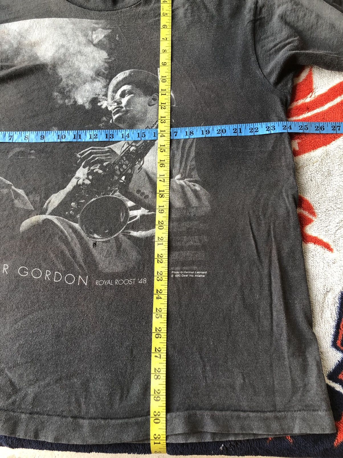 Vintage Vintage 90's Dexter Gordon American Jazz Distresed Shirt Tee Size US XL / EU 56 / 4 - 12 Thumbnail