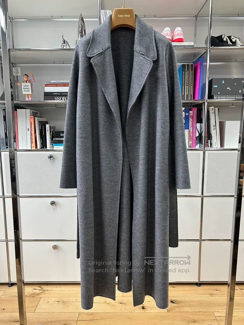 The Row The Row Long wool coat with grey lapels Size XS / US 0-2 / IT 36-38 - 1 Thumbnail