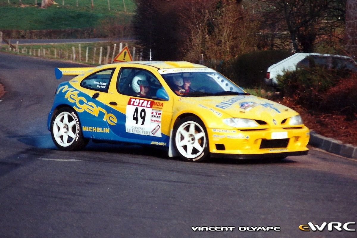 Vintage 🔥 1999 Rallye Renault Megane Maxi Hotz Calame Swiss Racing Size US M / EU 48-50 / 2 - 3 Thumbnail