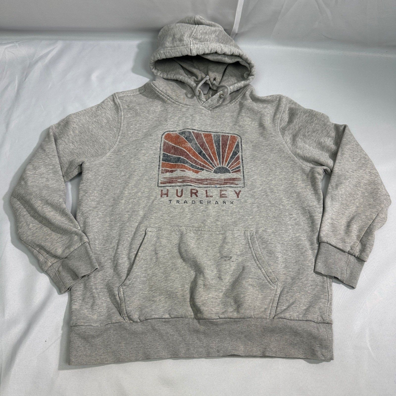 Hurley Hurley Men's L Gray Hoodie Sweatshirt Pullover Fleece Lined Size US L / EU 52-54 / 3 - 1 Thumbnail
