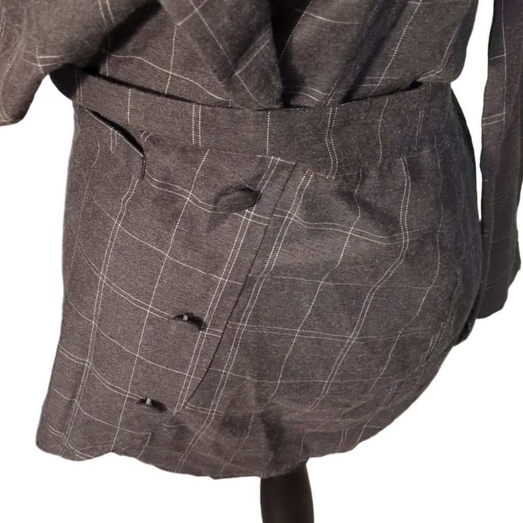 grey white dressing gown Velour Dressing Gown with Towelling Inner