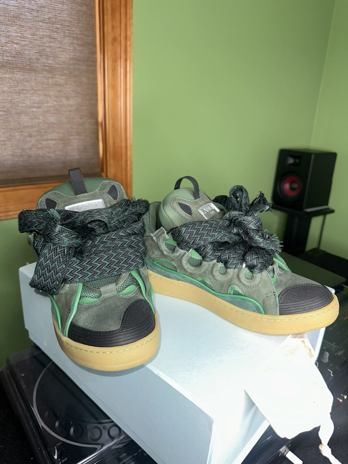 Lanvin Lanvin curb sneaker | Green Size US 8 / EU 41 - 3 Thumbnail