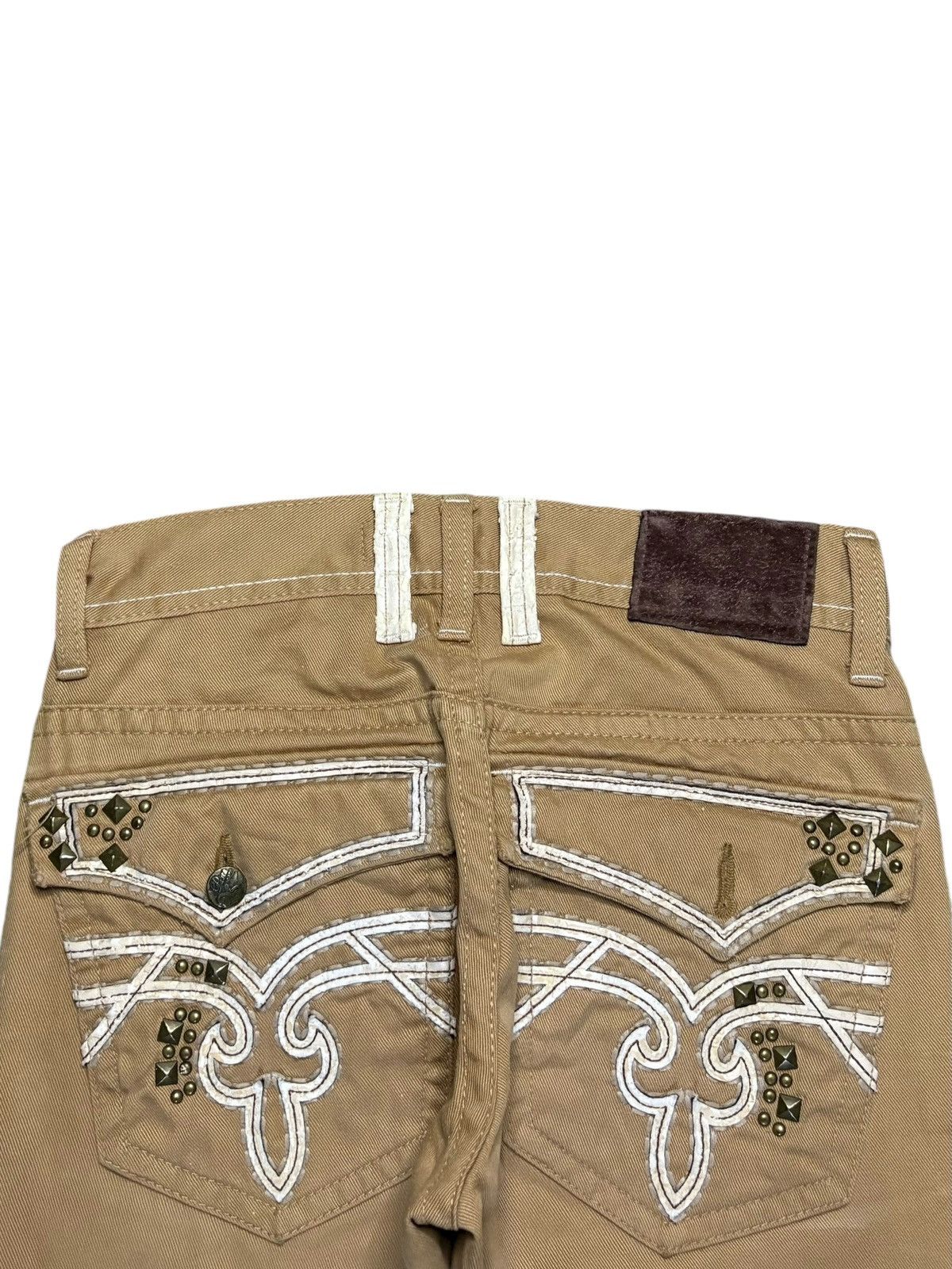 Japanese Brand Vintage Japanese Brand Whiskers Style Studded Loose Jeans Size US 28 / EU 44 - 8 Thumbnail