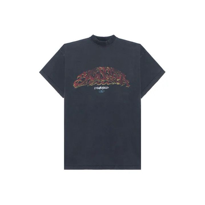 Balenciaga Balenciaga Offshore Graphic Short Sleeve T-shirt Size US M / EU 48-50 / 2 - 1 Thumbnail