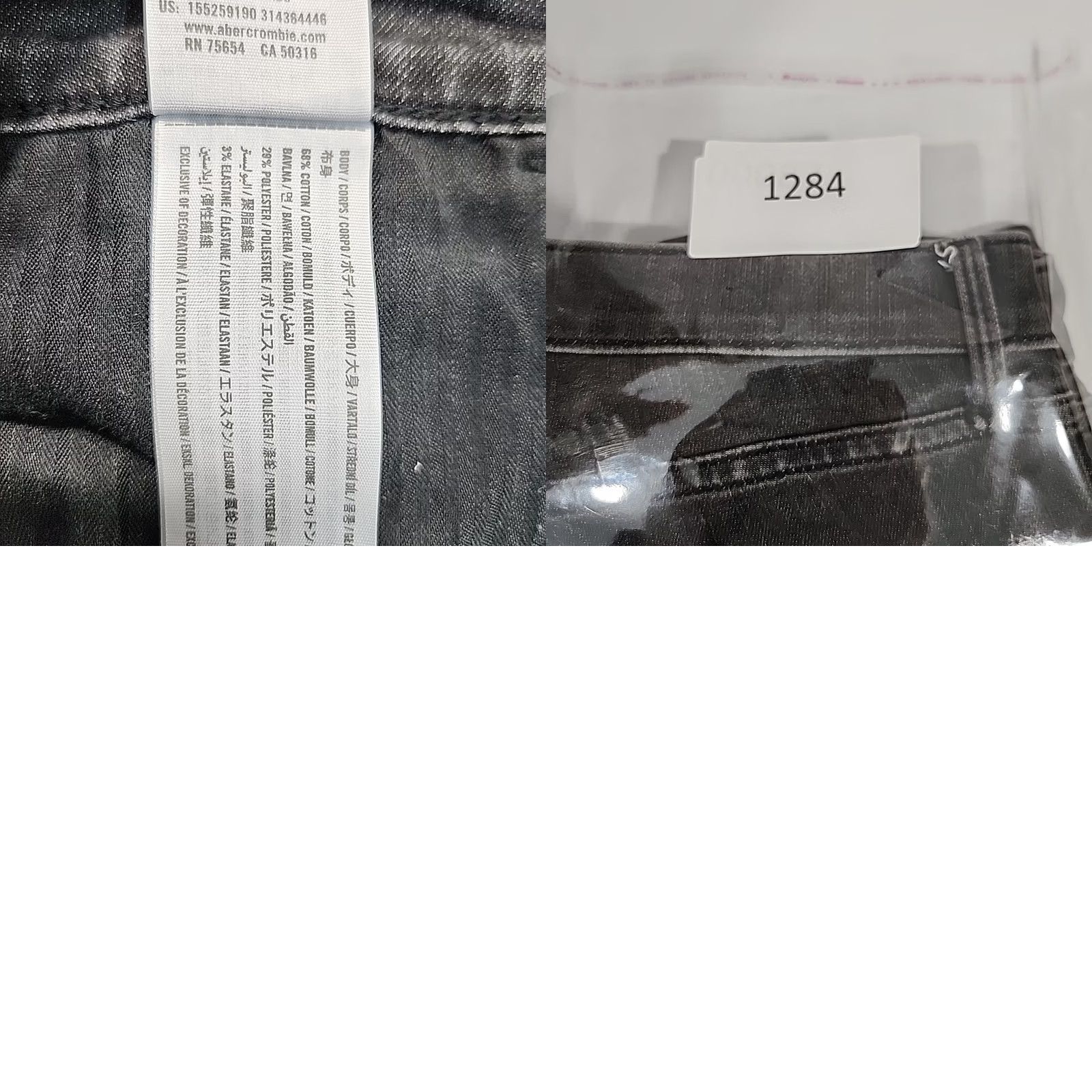 Abercrombie & Fitch VINTAGE Abercrombie & Fitch Black Stars Jeans Mid Rise Super Skinny Ankle Women's 28/6R Size 28" / US 6 / IT 42 - 10 Thumbnail