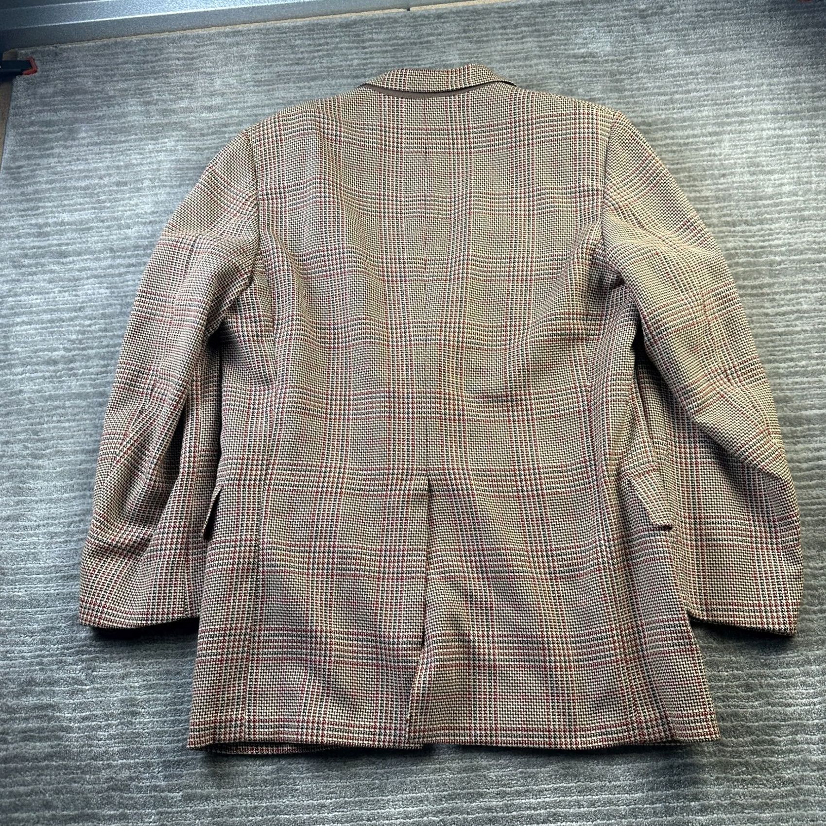 Hart Schaffner Marx VINTAGE Hart Schaffner Marx Blazer Sport Coat Mens 44S Glen Plaid Jacket 70s Size 44R - 2 Thumbnail