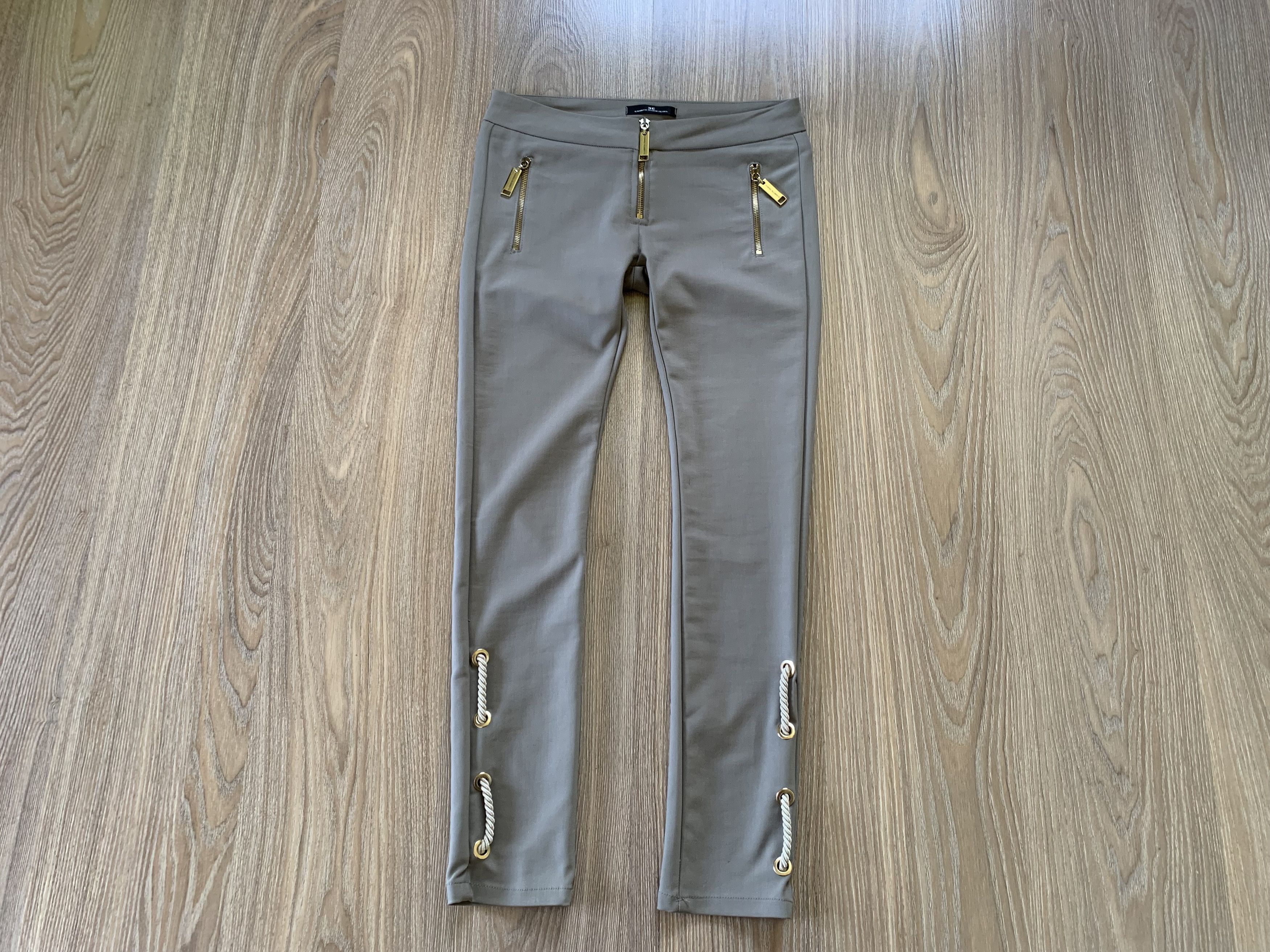 Designer × Elisabetta Franchi Elisabetta Franchi Zip Rope Pants Leggins Size 28" / US 6 / IT 42 - 2 Thumbnail