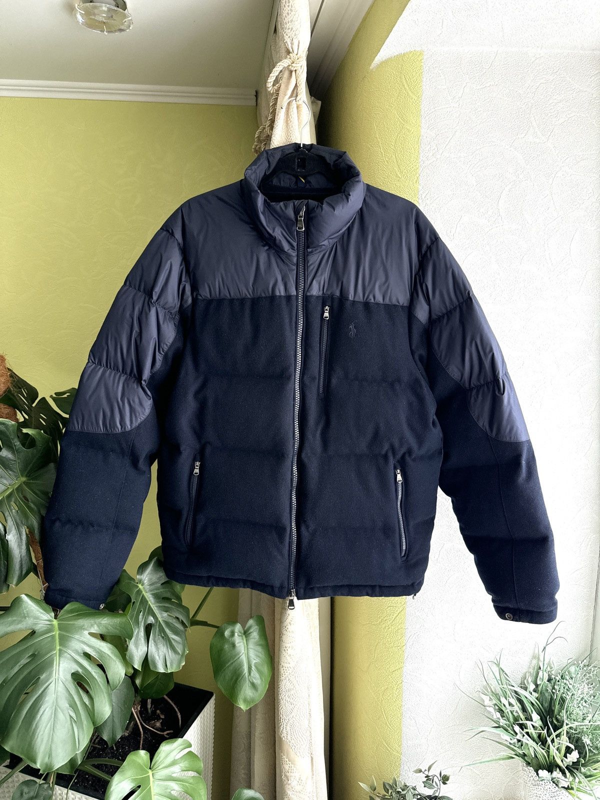 Polo Ralph Lauren Polo Ralph Lauren Nylon Wool Down Puffer Jacket Navy Size US L / EU 52-54 / 3 - 13 Thumbnail