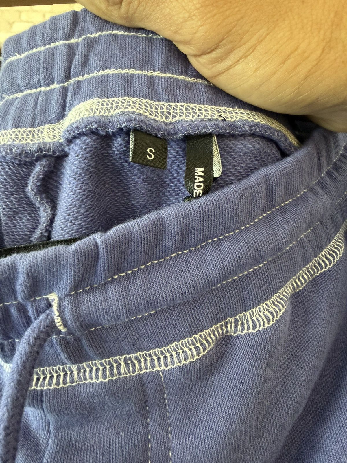 FELT FELT “Contrast Stitched” Mild Purple Sweatpants Size US 30 / EU 46 - 4 Thumbnail
