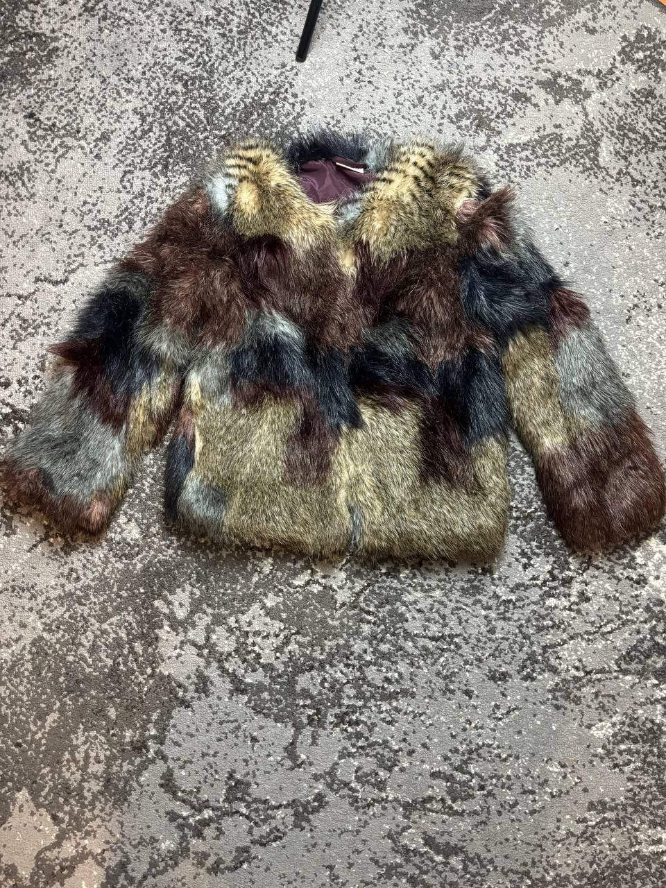 Pre-owned Avant Garde X If Six Was Nine Vintage Y2k Fur And Faux Avantgarde Carti Style Bomber Jacke In Red