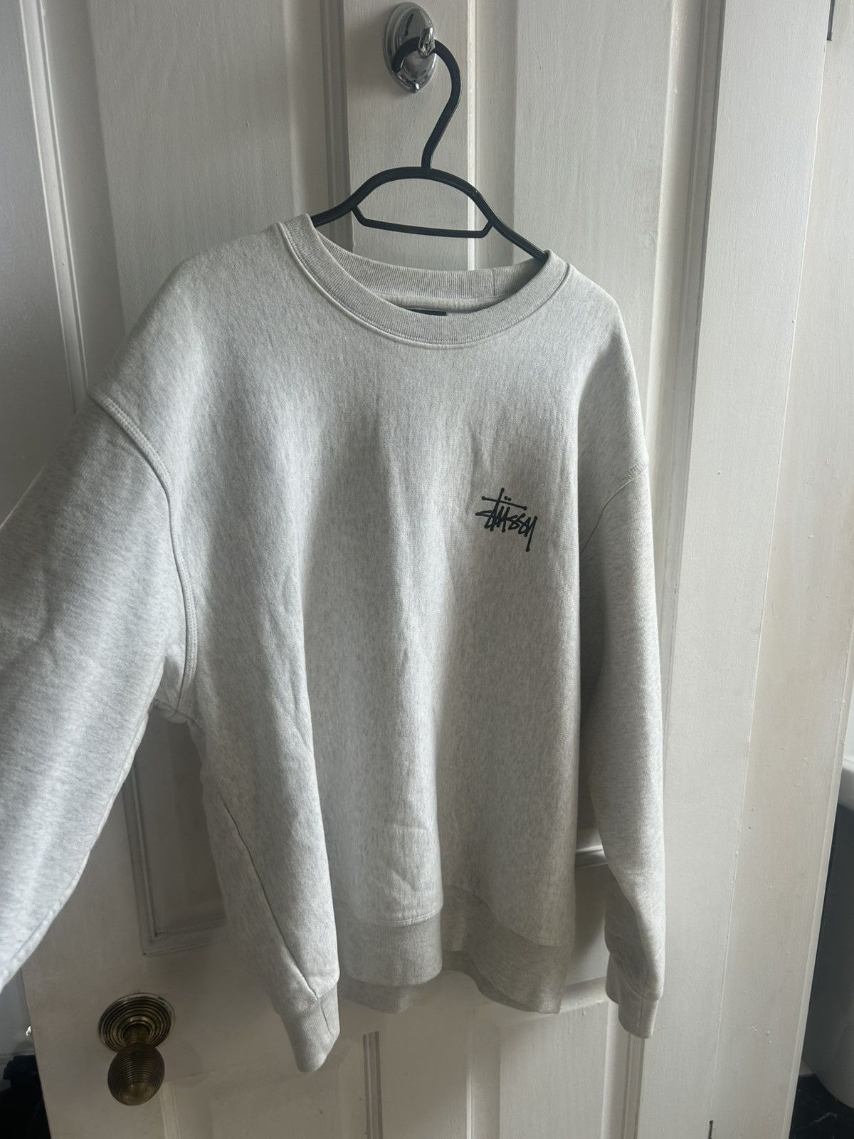 Stussy Grey stussy logo sweatshirt Size US M / EU 48-50 / 2 - 2 Thumbnail