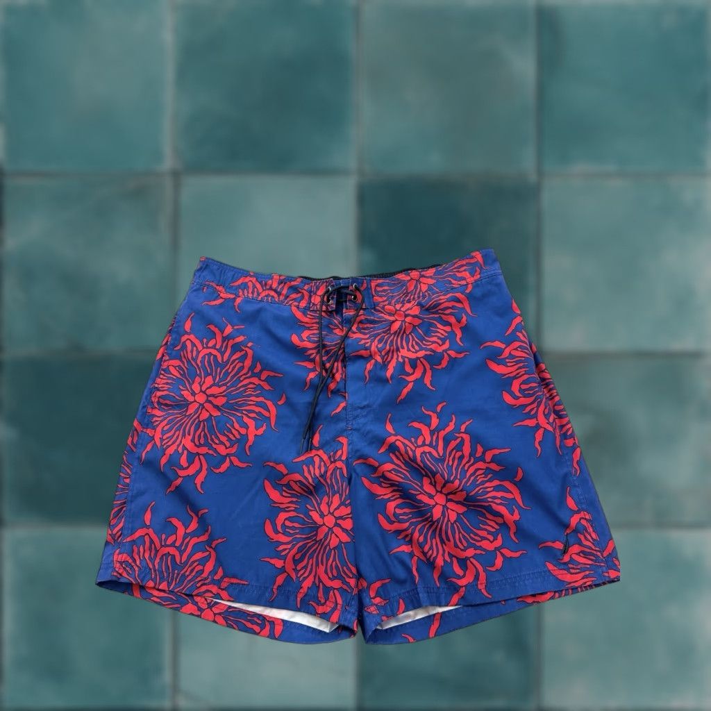 Nautica Nautica Swim Shorts Men’s 2XL Blue Floral Tropical Print Trunks Size US 39 - 1 Thumbnail