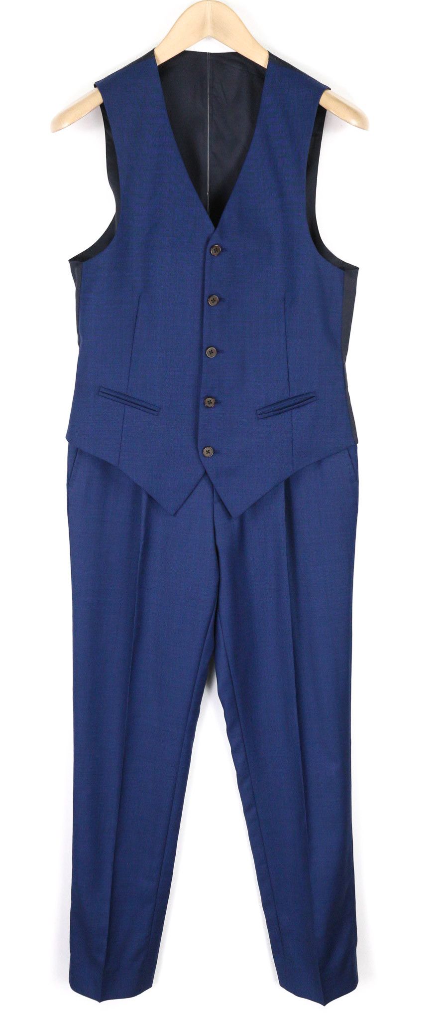 Suitsupply UK32/UK34 Blue Wool 2in1 Single-Breasted Suit 81287 Size 34R - 1 Thumbnail
