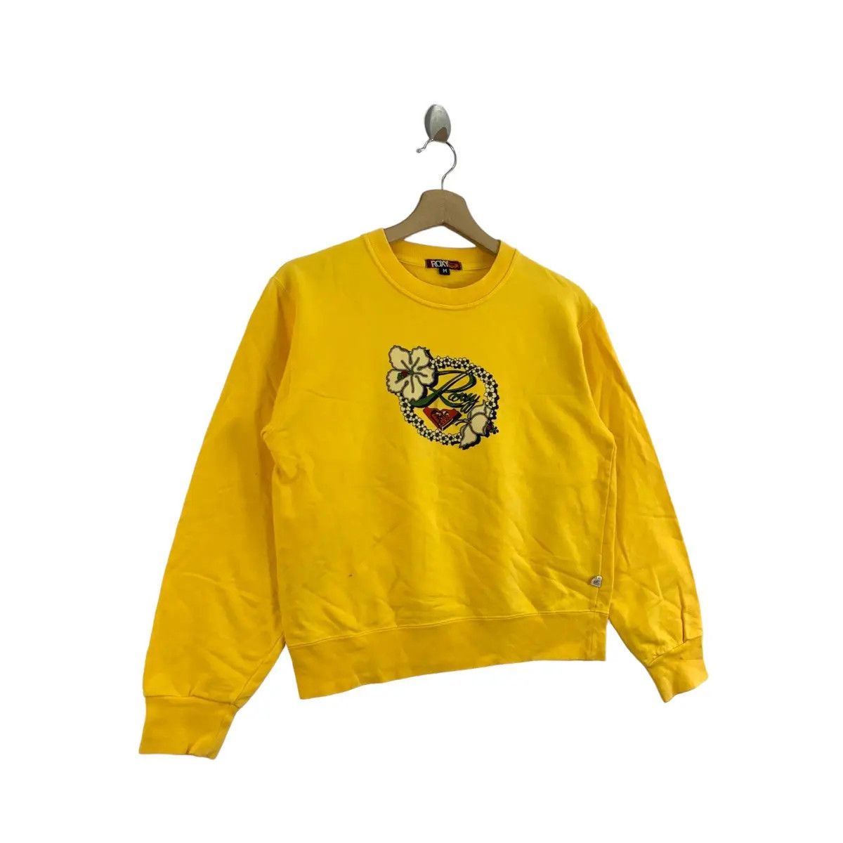 Quiksilver Vtg QUIKSILVER ROXY SURFING Hibiscus Floral Sweatshirt Size M / US 6-8 / IT 42-44 - 2 Thumbnail