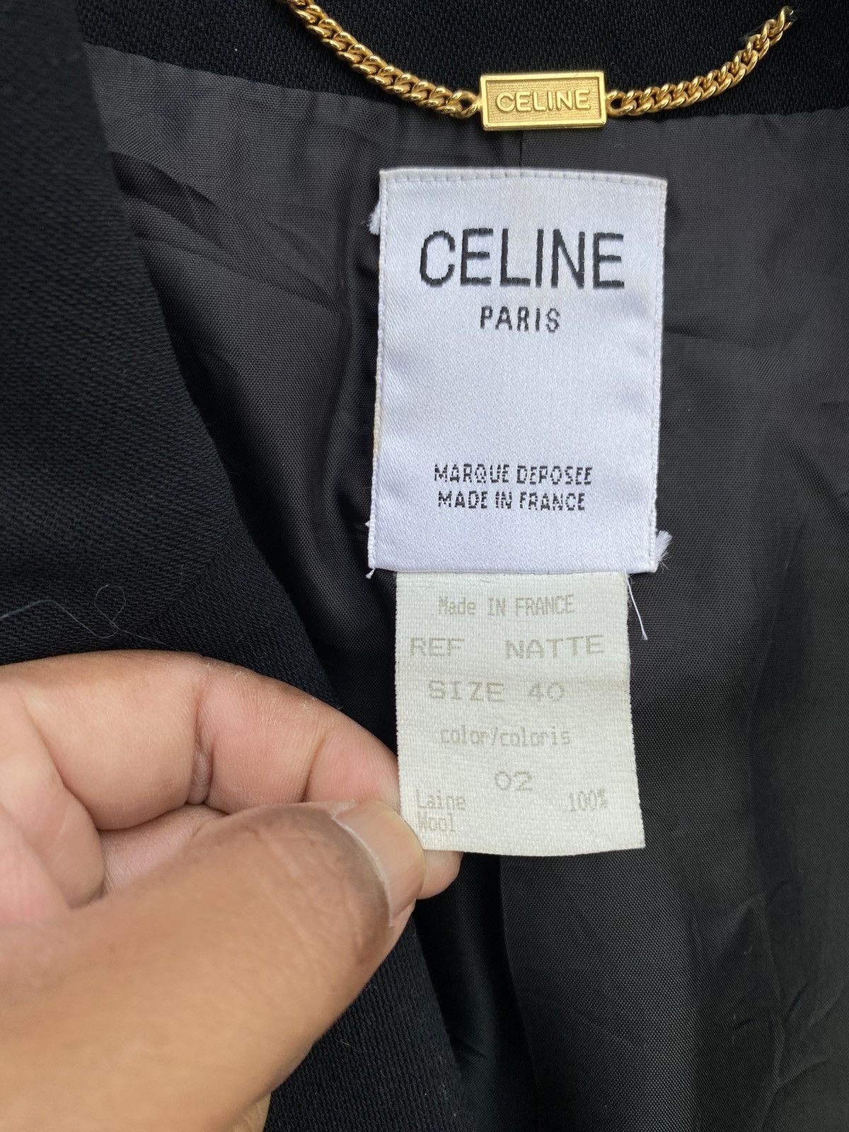 Celine Rare Vintage CELINE Blazer / Women Coat Size M / US 6-8 / IT 42-44 - 13 Thumbnail