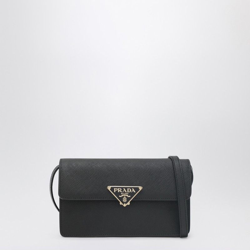 Prada Prada Mini Black Bag In Saffiano Size ONE SIZE - 1 Thumbnail