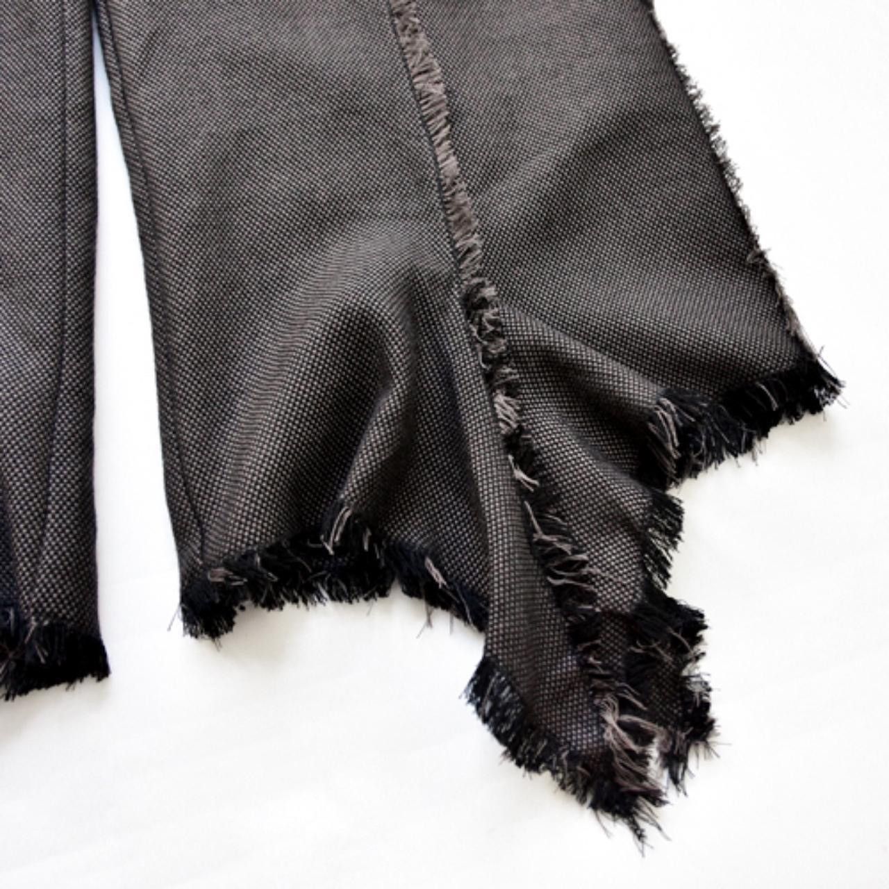 Designer × Vintage 00s NWT Biche De Bere raw distress edge handkerchief pants Size 33" - 6 Thumbnail