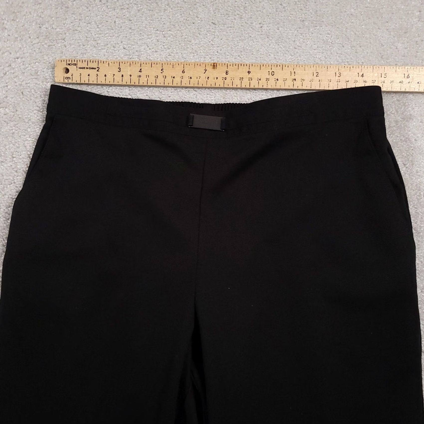 Vintage Alfred Dunner Pants Womens 12 Black Straight Leg Pull On Stretch Career Workwear Dress Pants Ladies Workwear Size 34" / US 12 / IT 48 - 7 Thumbnail