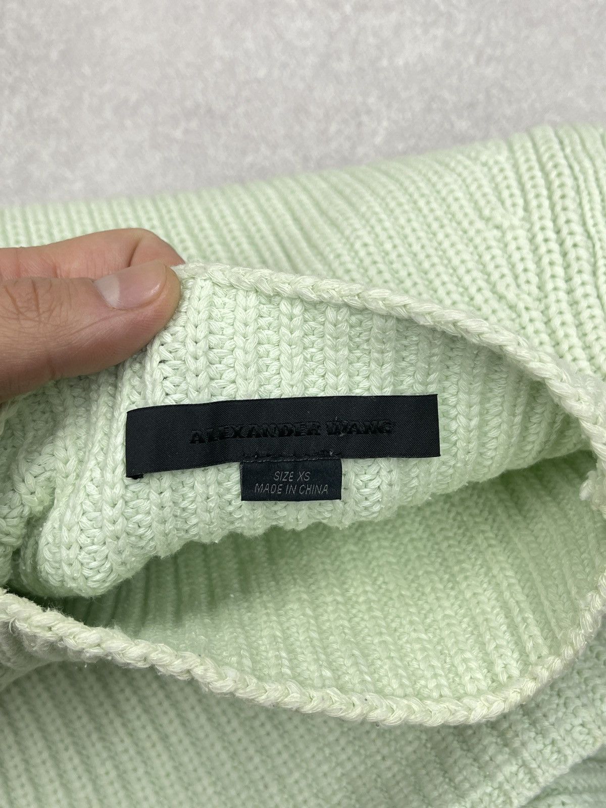 Alexander Wang Womens Alexander Wang Knitted Turtleneck Sweater Mint Color Size XS / US 0-2 / IT 36-38 - 6 Thumbnail