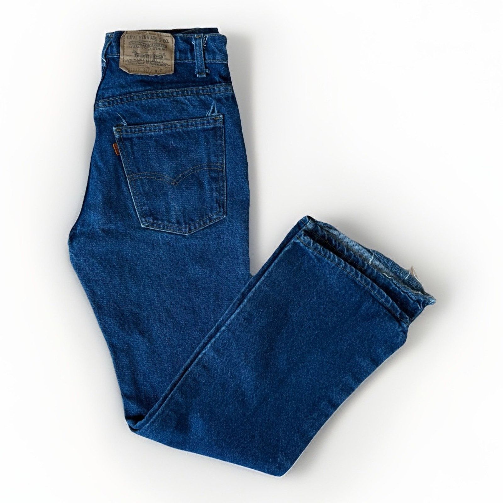 Levi's Vintage Levis 517 Jeans 29 Blue 80s Denim Made in USA Boot Size US 29 - 1 Thumbnail