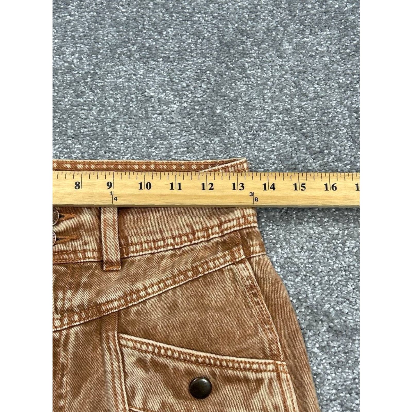 Urban Outfitters Urban Outfitters Jeans Womens 26 Sofia Yoke Acid Wash Brown Straight High Rise Zipper 26 Brown Womens Jeans Urban Outfitters Size 26" / US 2 / IT 38 - 5 Thumbnail