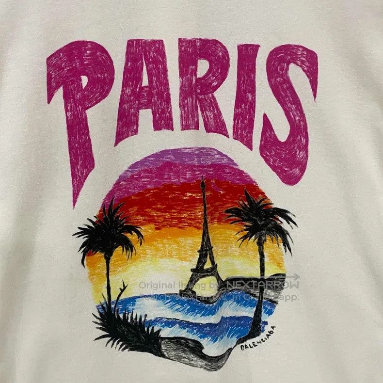 Other Balenciaga Paris Eiffel Tower Logo Short Sleeve T-Shirt Size US XS / EU 42 / 0 - 3 Thumbnail