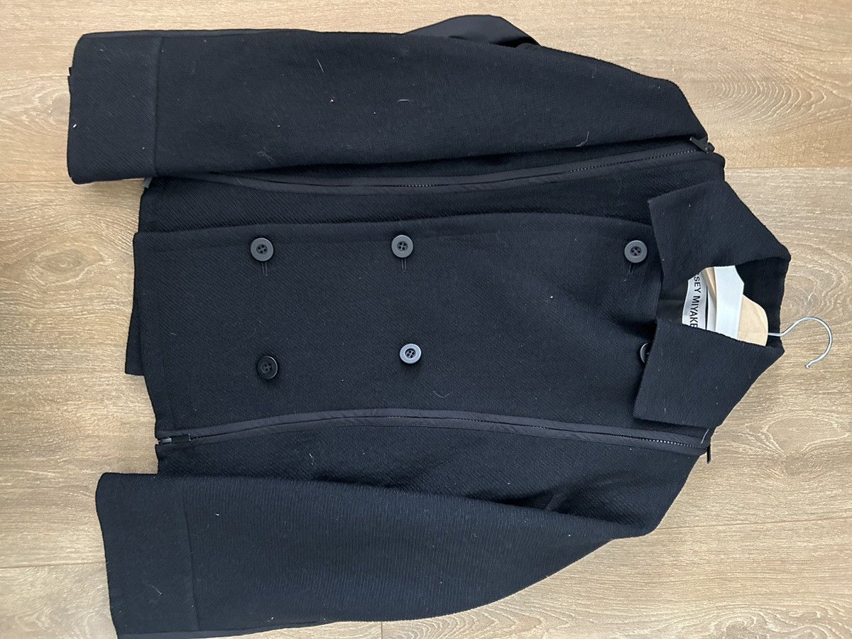 Issey Miyake Issey Miyake Zipper Peacoat Size S / US 4 / IT 40 - 3 Thumbnail