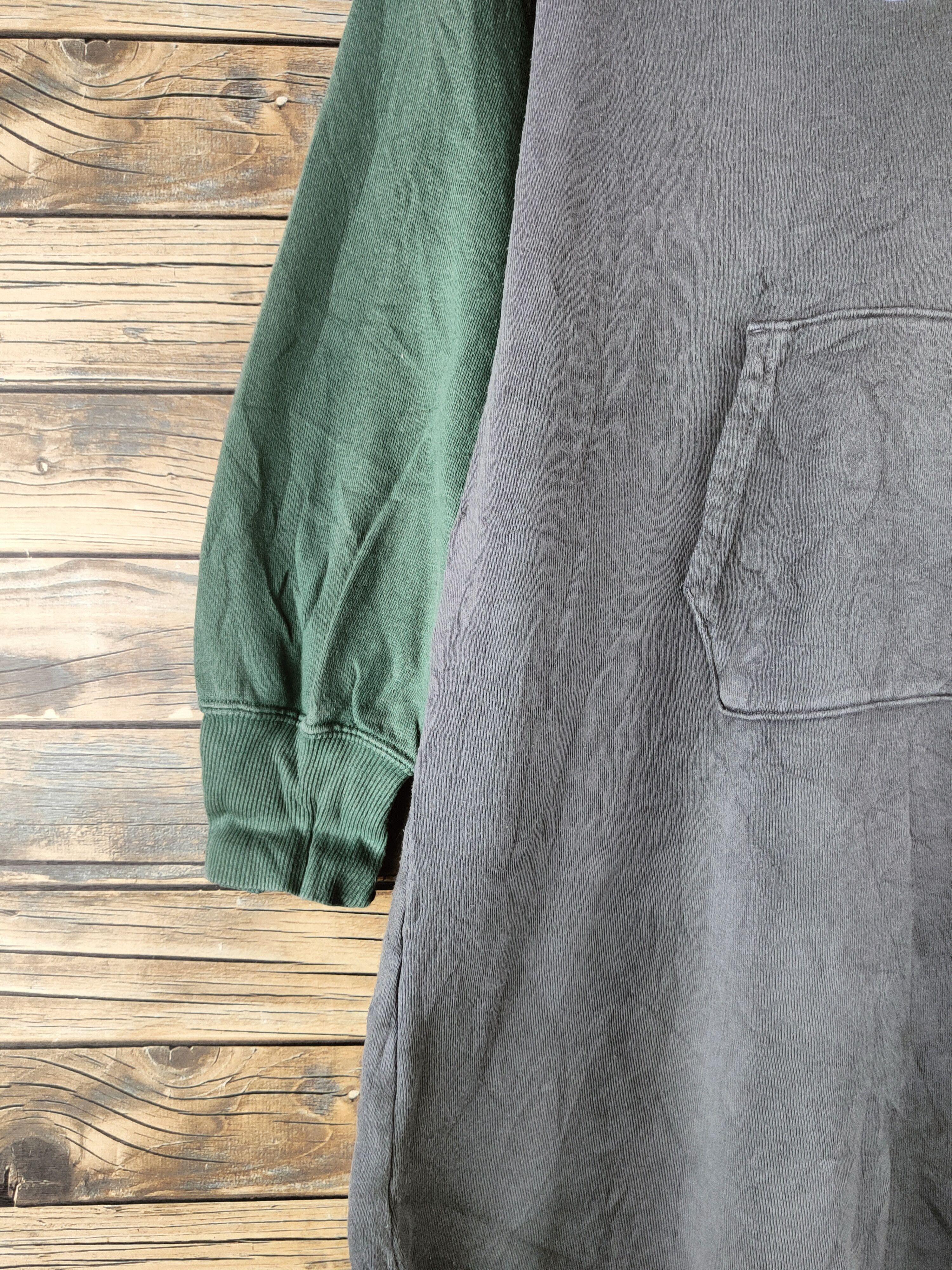 Champion Vintage Faded Champion Green Gray Hoodie Sweatshirts Size S / US 4 / IT 40 - 4 Thumbnail