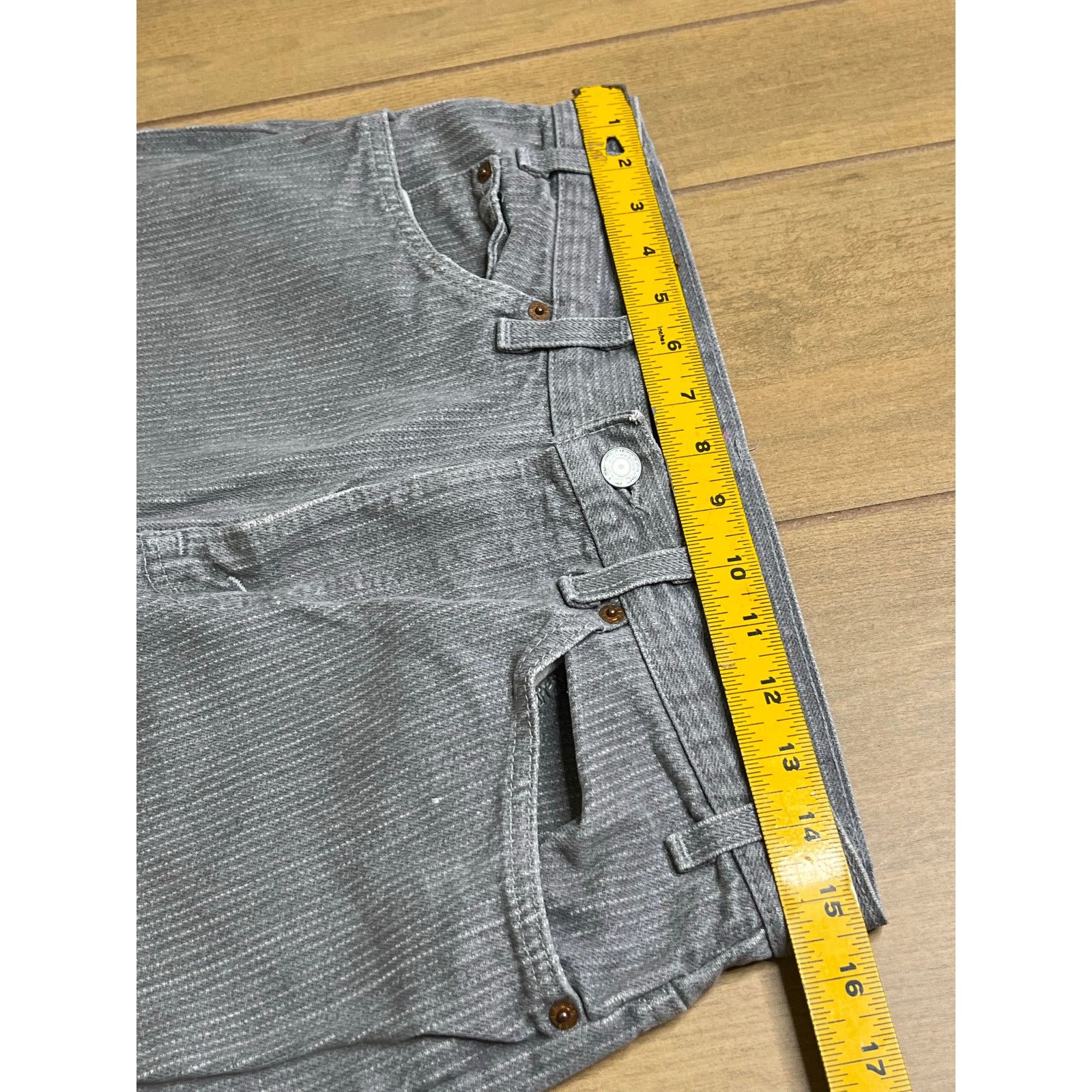 Levi's Levi’s 40509 Jeans Mens Actual Sz 31x31 Gray Pinstripe USA Size US 31 - 7 Thumbnail