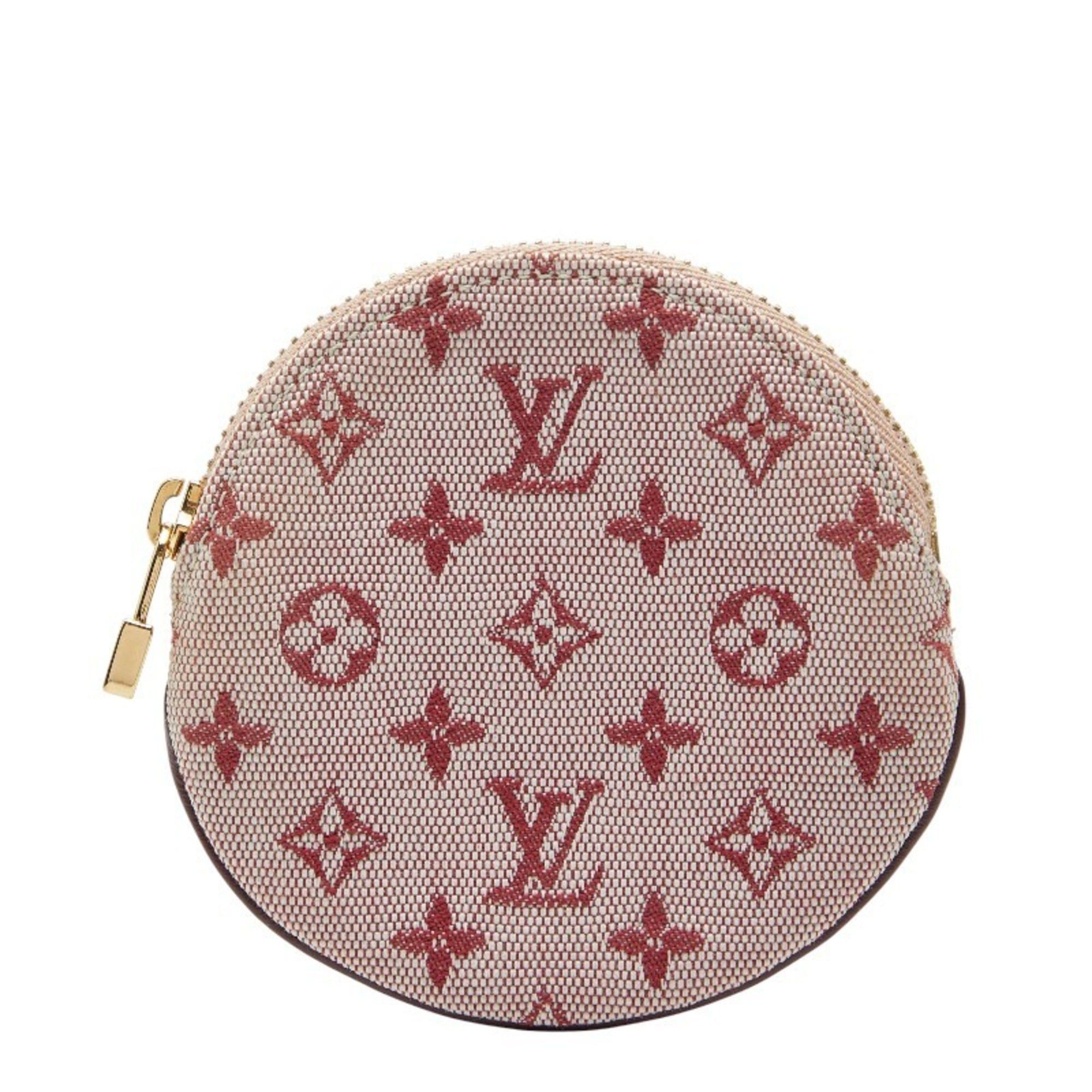Louis Vuitton Louis Vuitton Monogram Mini Porte Monnaie Long Wallet/Coin Case M92462 Cerise Red Canvas and Leather Women's LOUIS VUITTON Size ONE SIZE - 1 Thumbnail