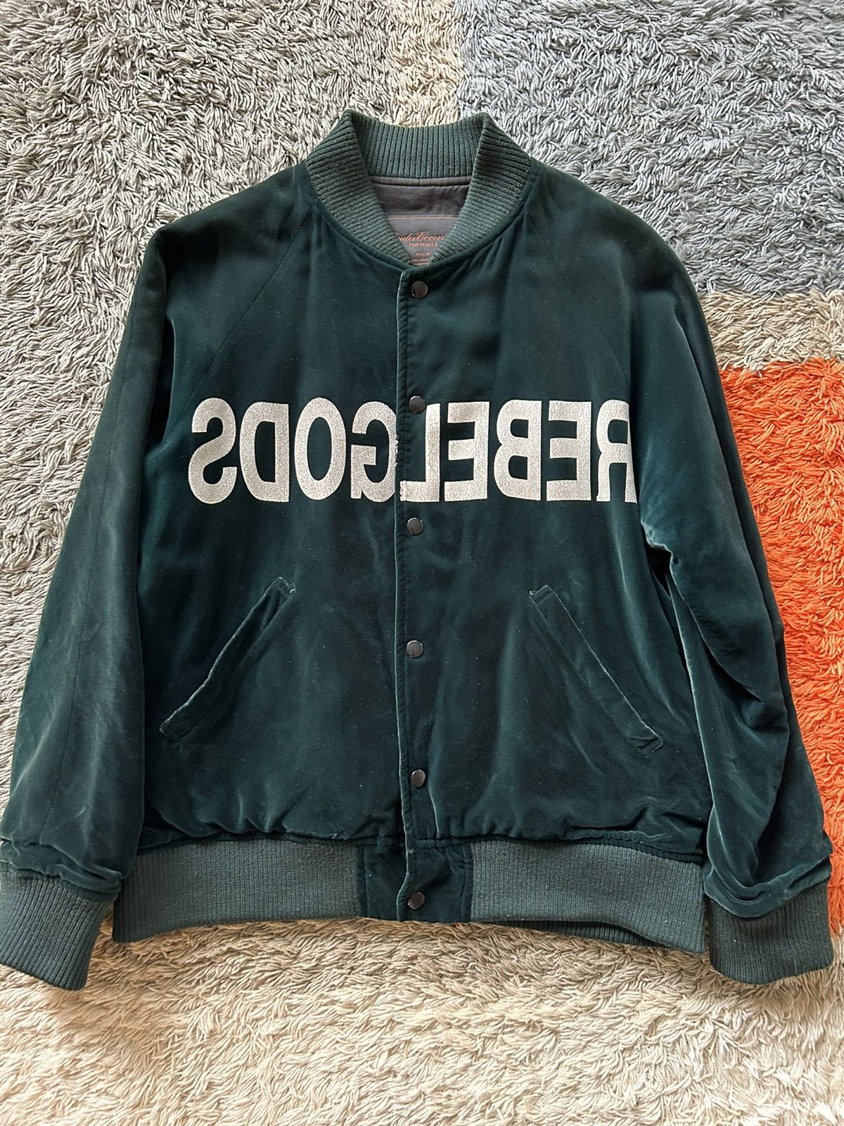 Undercover Rebelgods Green Velour Jacket Size US M / EU 48-50 / 2 - 5 Thumbnail