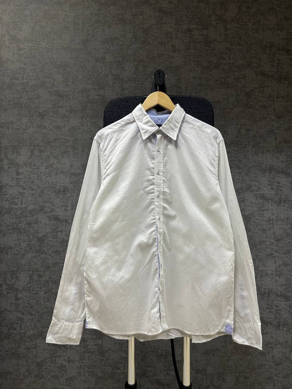 Hackett × Vintage Vintage Hackett London White Mens Shirt Size US XL / EU 56 / 4 - 1 Thumbnail