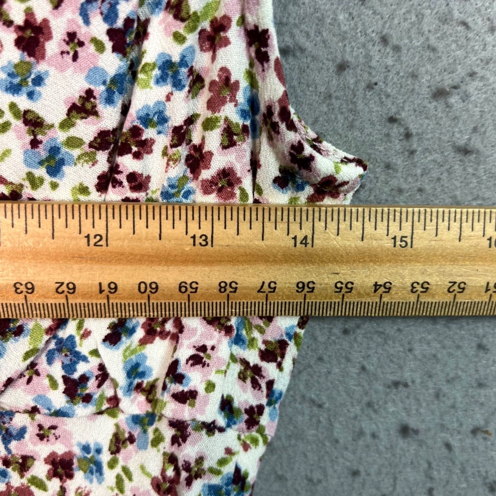 Vintage Wild Fable Dress Small Floral Print Midi White w/ Keyhole Back Womens Size S / US 4 / IT 40 - 6 Thumbnail