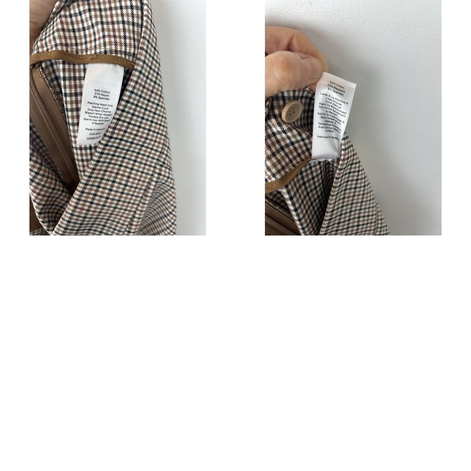 Talbots Talbots Chatham Ankle Pants Plaid Career Casual Office Academia Womens 4 Size 27" / US 4 / IT 40 - 8 Thumbnail