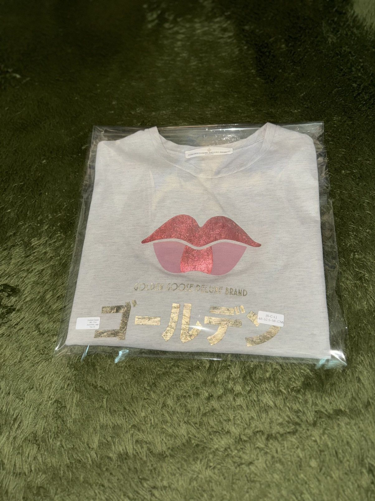 Golden Goose [S] Golden Goose 17SS Gold Foil Japanese Lettering T-Shirt Size S / US 4 / IT 40 - 11 Thumbnail