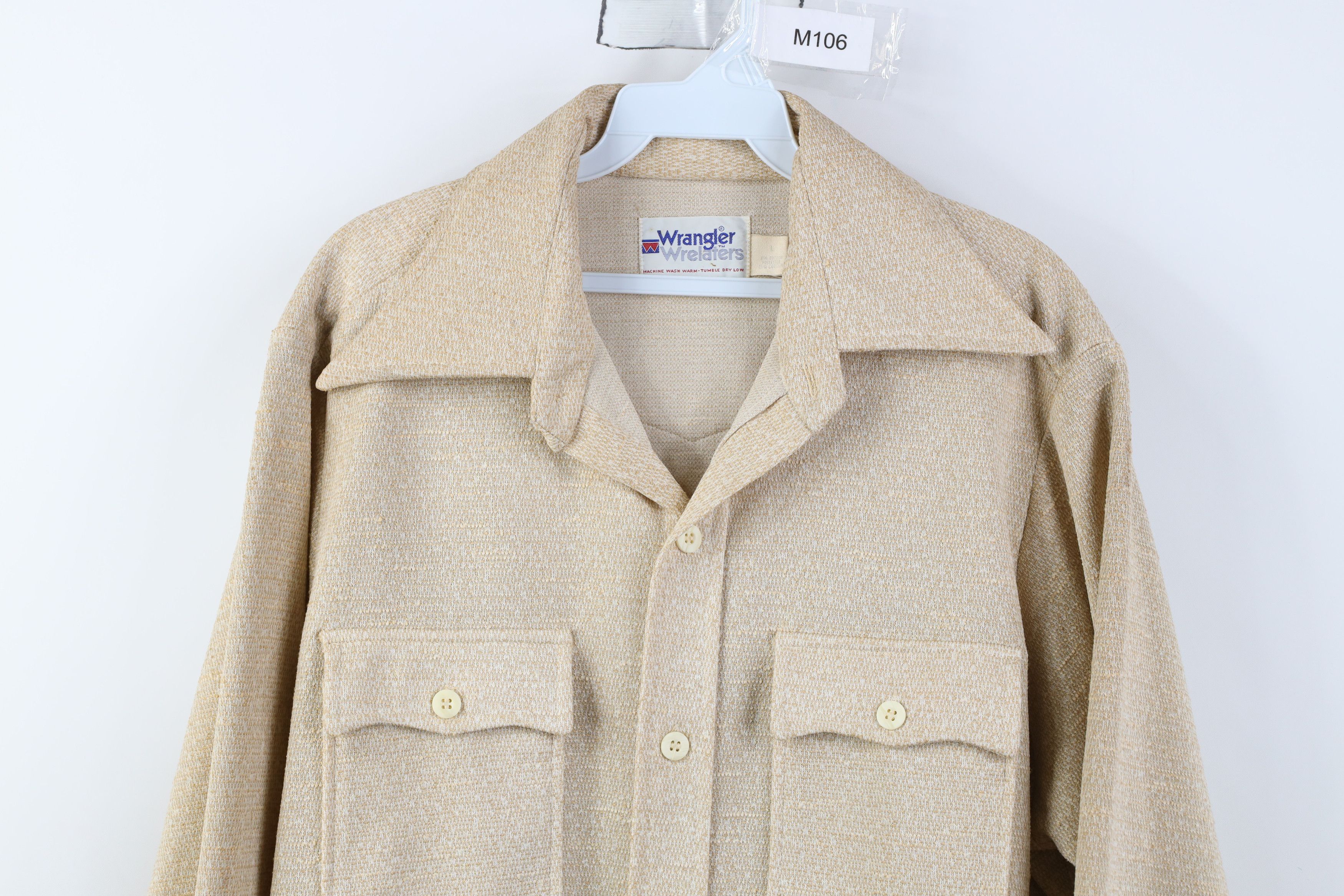 Wrangler Vintage 70s Wrangler Button Shirt Jacket Jac Shirt USA Size US L / EU 52-54 / 3 - 2 Thumbnail