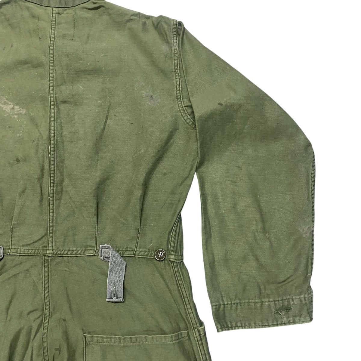Vintage Vintage Us Army OG-107 Sateen Coveralls Vietnam War Size US 34 / EU 50 - 12 Thumbnail
