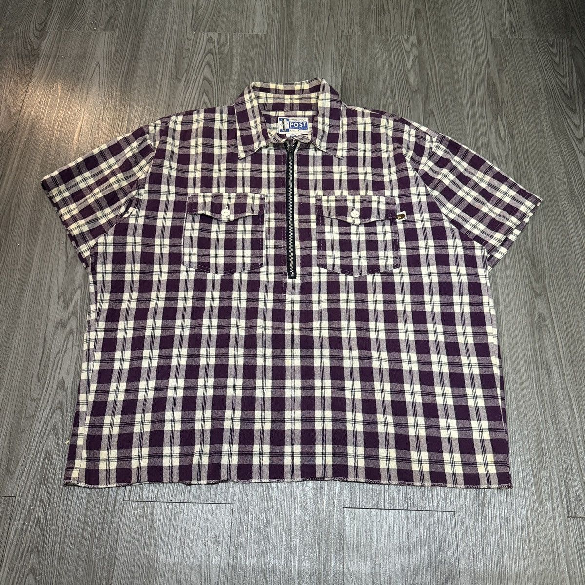 Bape Bape x Post Overalls Halfzip Shirt Size US L / EU 52-54 / 3 - 1 Thumbnail