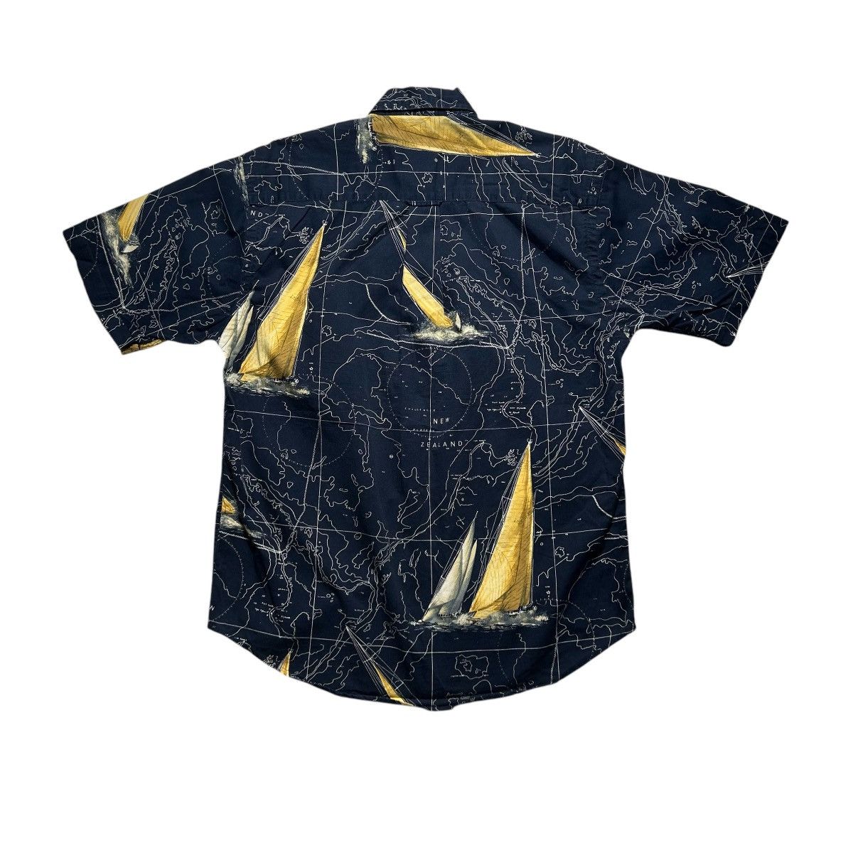 Nautica Vintage Nautica Map Monogram Button Up Shirt Size US L / EU 52-54 / 3 - 2 Thumbnail