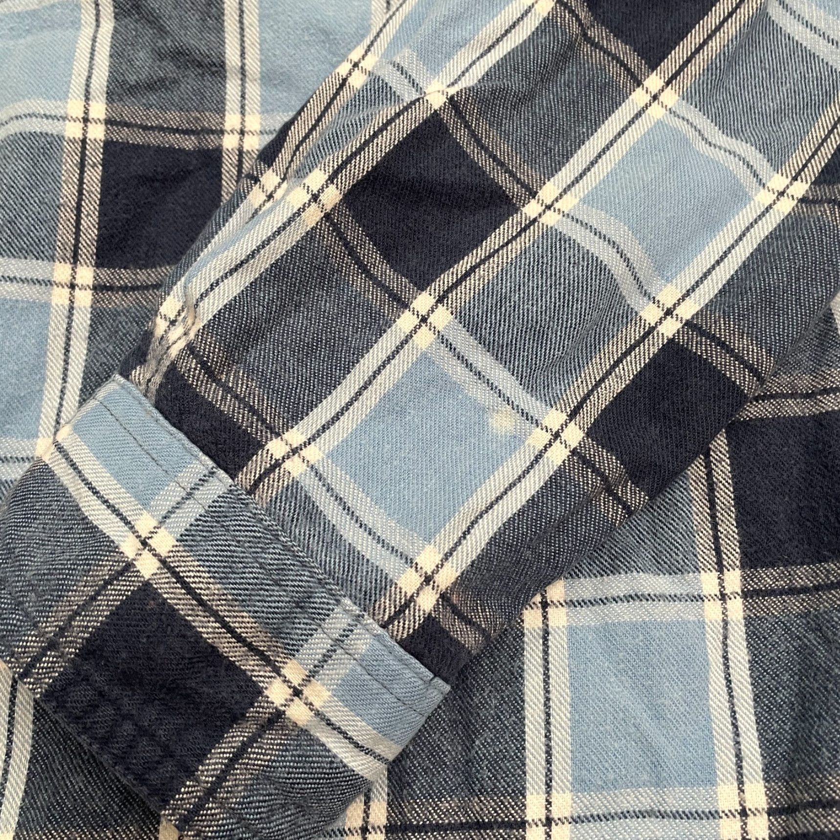 Vintage VINTAGE L.L. Bean Flannel Shirt Mens Medium Blue Plaid Cotton Casual Western Outdoor Size US M / EU 48-50 / 2 - 4 Thumbnail