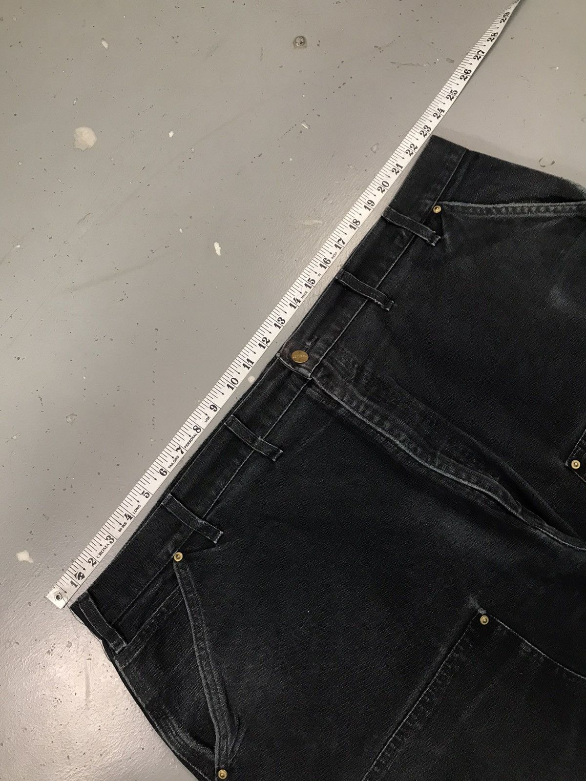 Carhartt Vintage Carhartt B01 BLK double knee denim workwear 46x29 Size US 44 / EU 60 - 6 Thumbnail