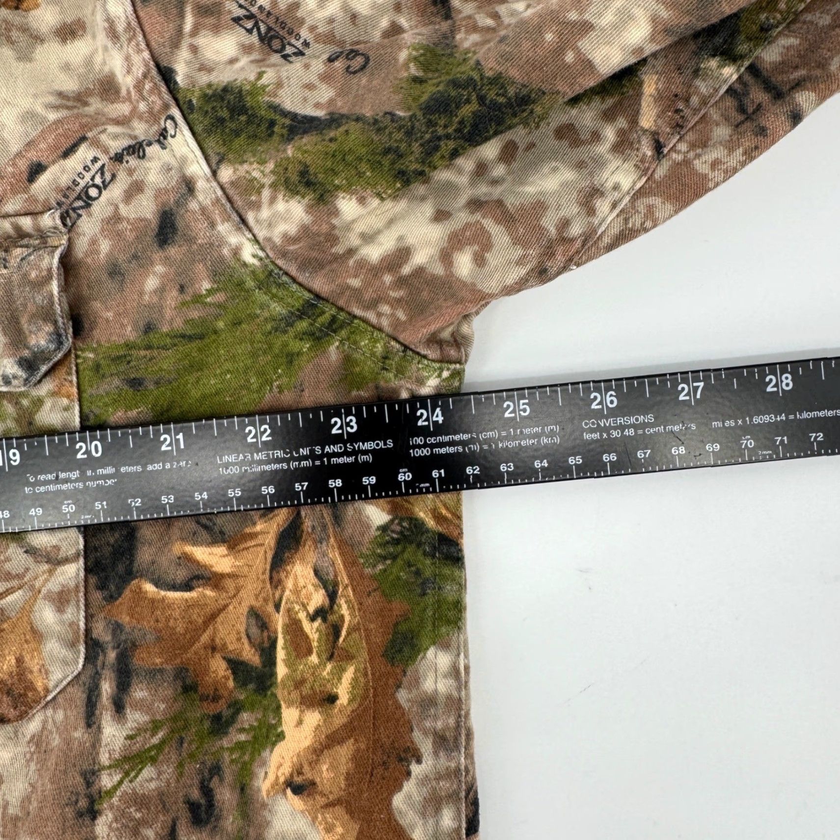Vintage Cabelas Mens Woodland Zonz Camo Large Long Sleeve Button Up Shirt Size L Hunting Camouflage Workwear Casual Breathable Fall Spring Shirt Mens Brown Size US L / EU 52-54 / 3 - 4 Thumbnail