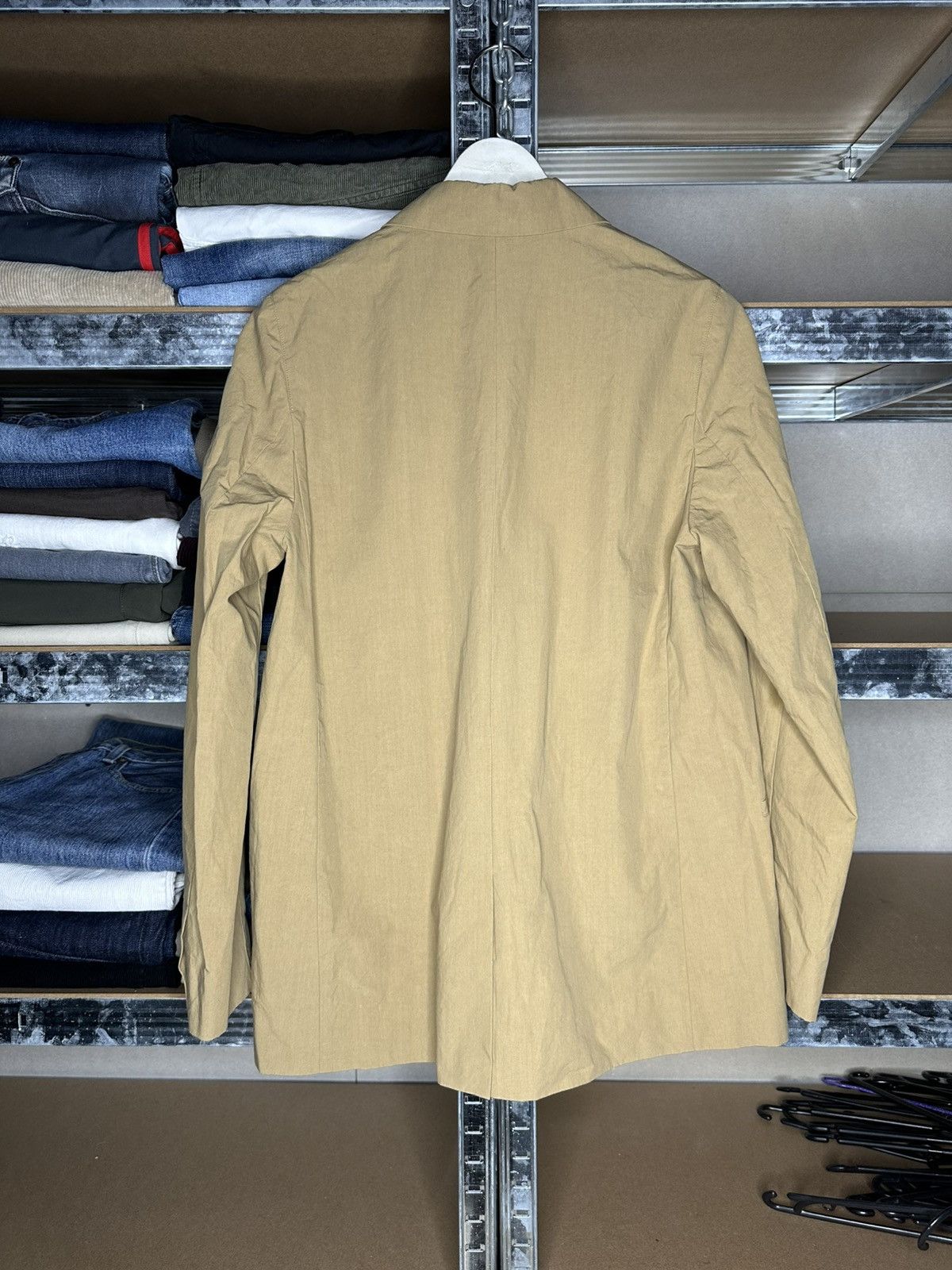Cos COS Blazer 100% Cotton Beige Light Jacket Women’s Size 36 Size XS / US 0-2 / IT 36-38 - 2 Thumbnail