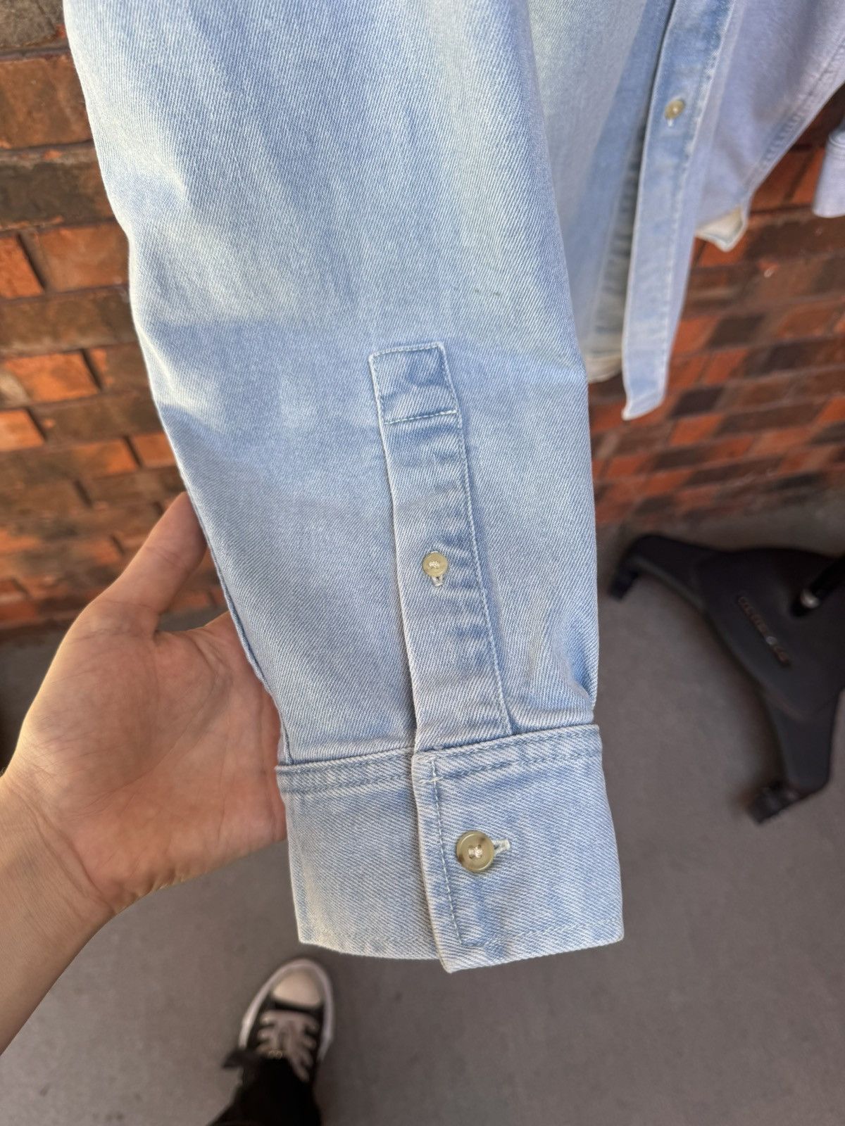 Acne Studios Long Sleeve Denim Shirt Size US L / EU 52-54 / 3 - 5 Thumbnail