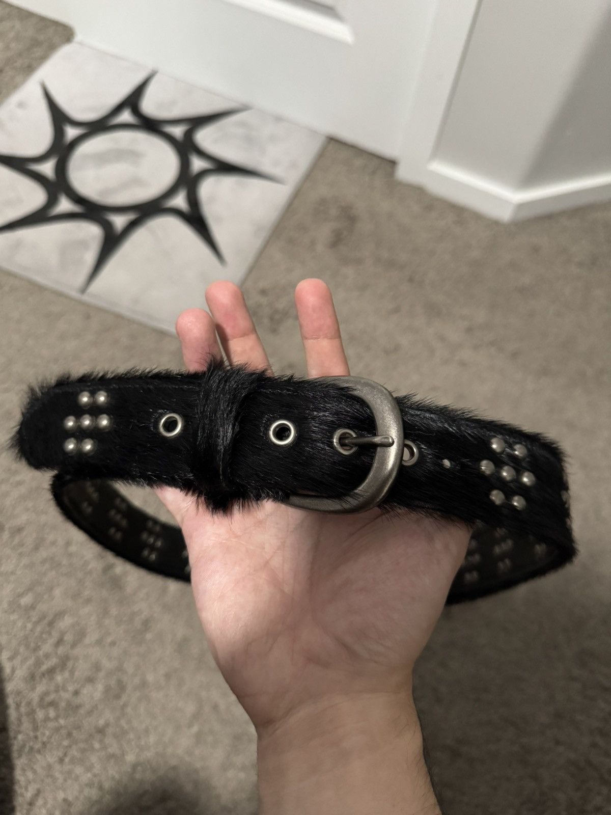 basketcase gallery Basketcase studded fur belt Size ONE SIZE - 4 Thumbnail