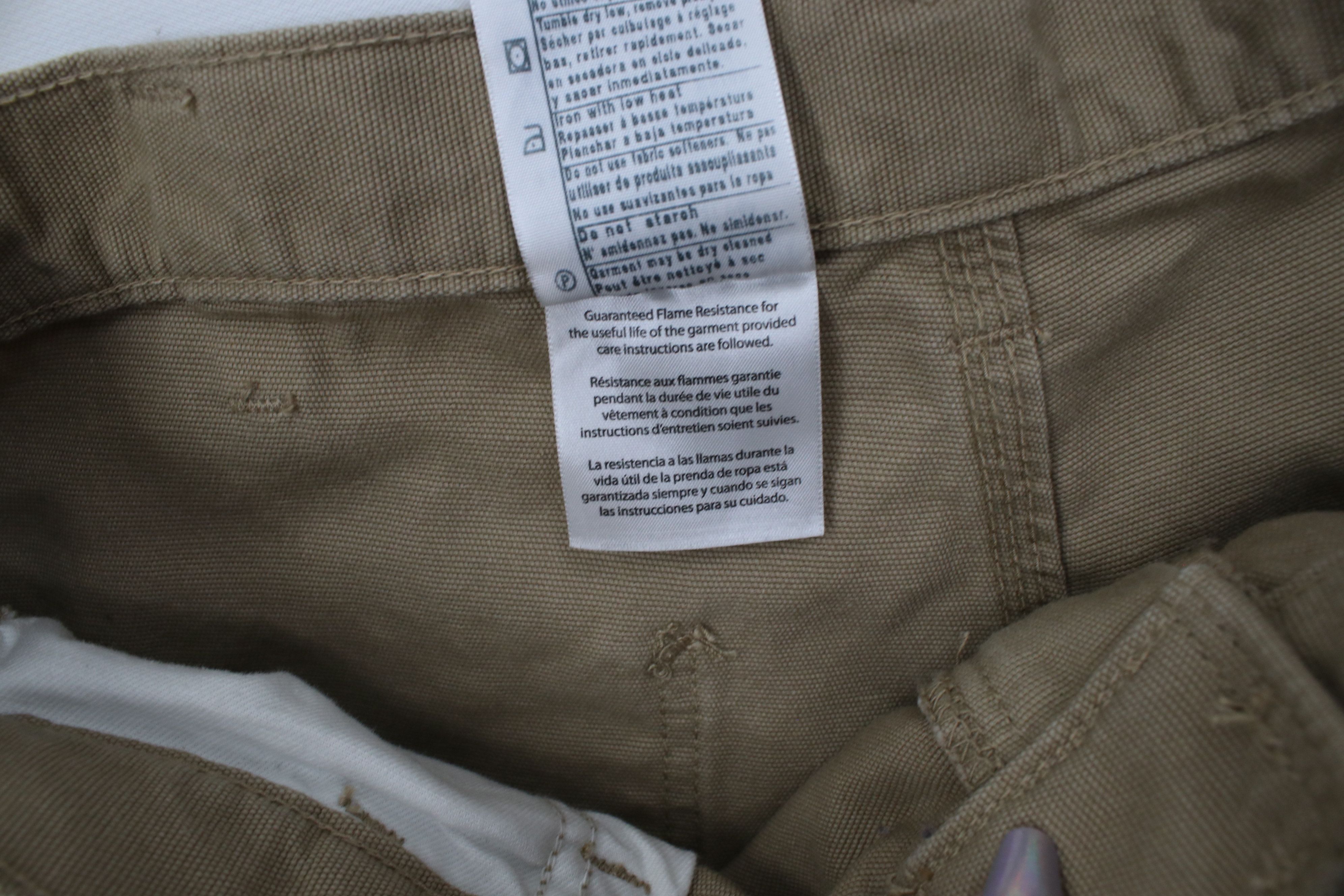 Carhartt Carhartt FR Wide Leg Fire Flame Resistant Cargo Pants Khaki Size US 33 - 9 Thumbnail