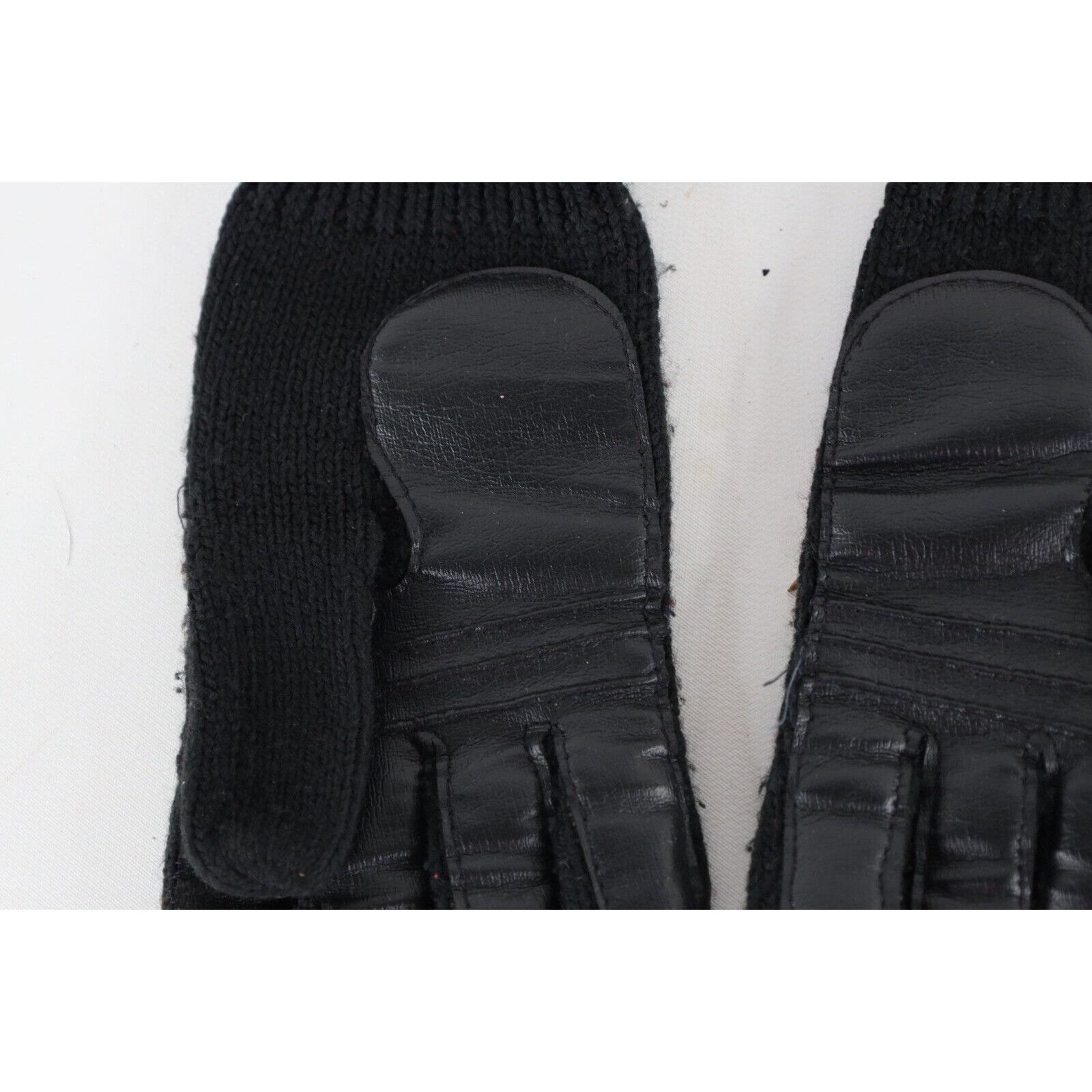 Vintage Vintage 70s Streetwear Rainbow Striped Leather Trim Gloves Size ONE SIZE - 3 Thumbnail