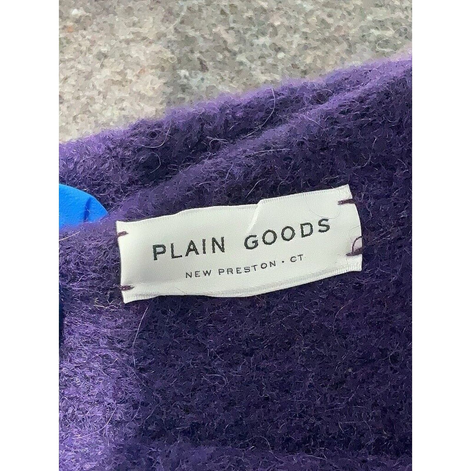 Designer Plain Goods Alpaca Wool Blend Purple Turtleneck Sweater S Size S / US 4 / IT 40 - 3 Thumbnail