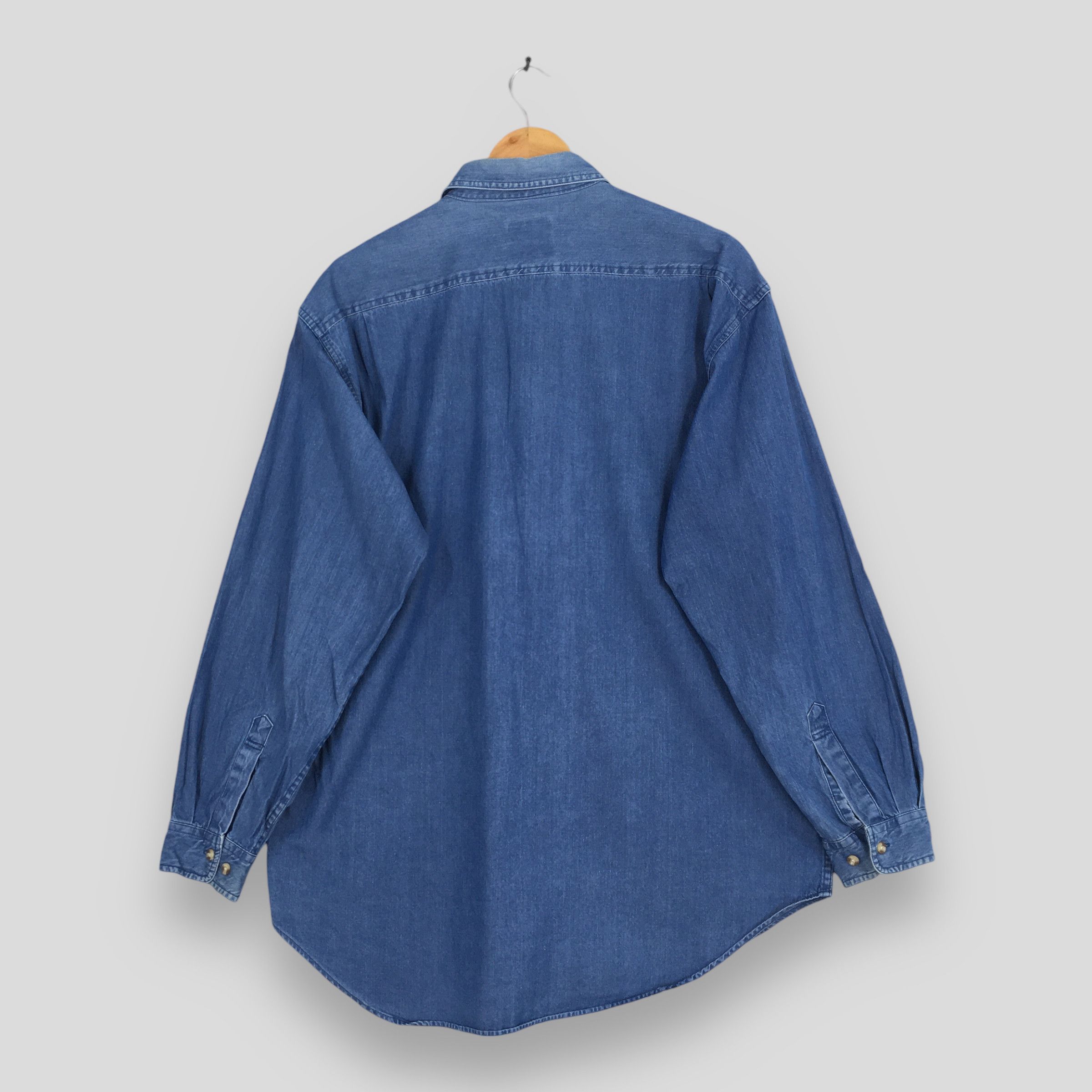 Beverly Hills Polo Club Vintage Beverly Hills Polo Club Denim Work Shirt XLarge Size US XL / EU 56 / 4 - 7 Thumbnail