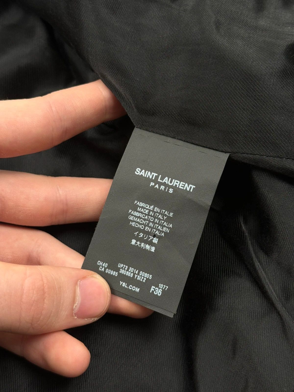 Saint Laurent Paris Saint Laurent Patchwork leather jacket SS2014 Hedi Slimane Size XS / US 0-2 / IT 36-38 - 10 Thumbnail